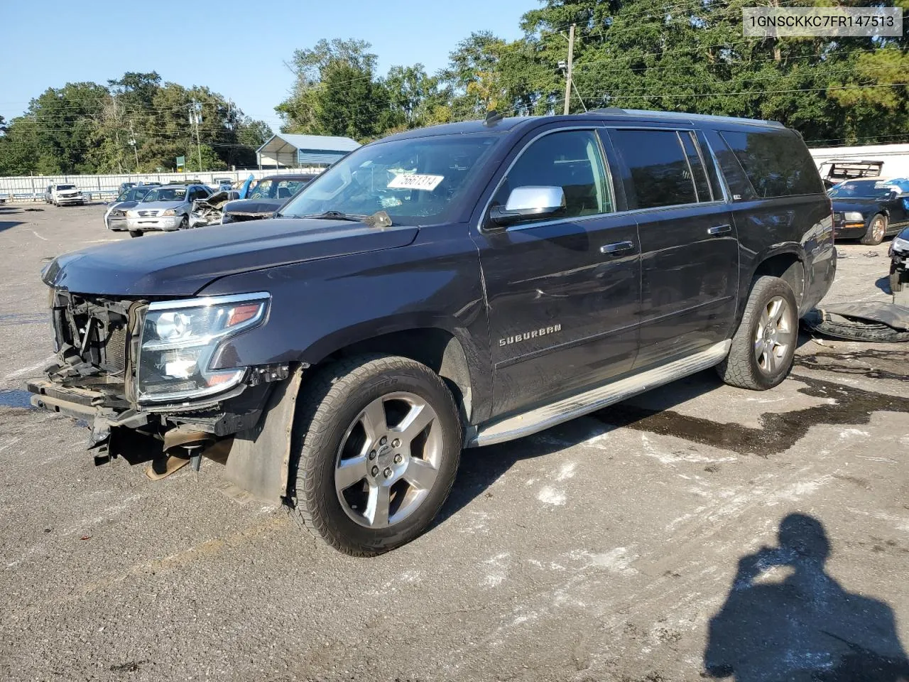 2015 Chevrolet Suburban C1500 Ltz VIN: 1GNSCKKC7FR147513 Lot: 75661314