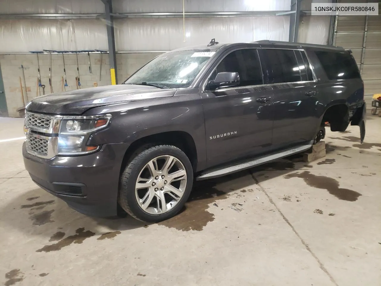 2015 Chevrolet Suburban K1500 Lt VIN: 1GNSKJKC0FR580846 Lot: 75865224