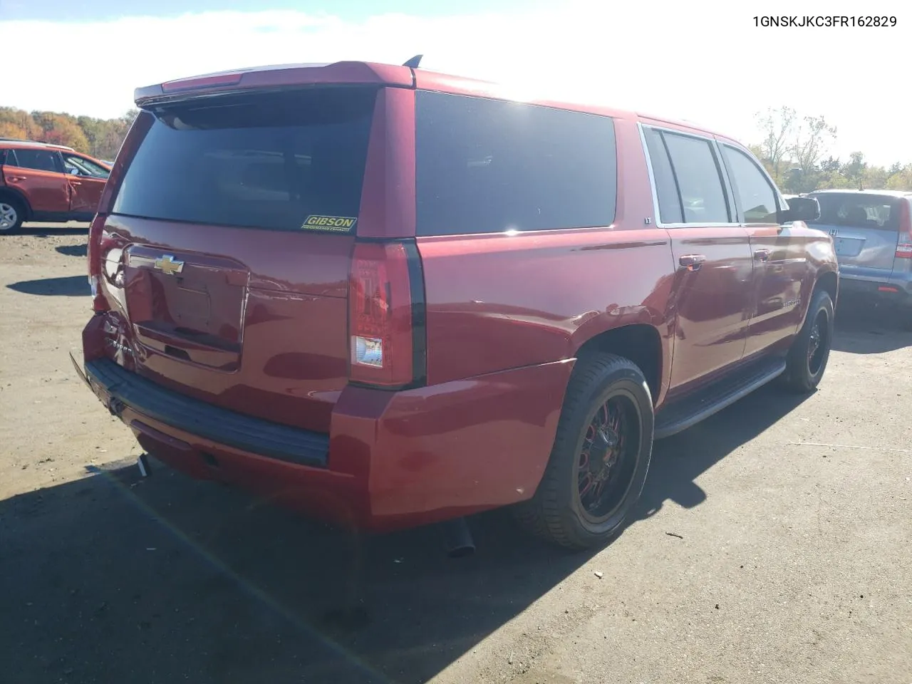 2015 Chevrolet Suburban K1500 Lt VIN: 1GNSKJKC3FR162829 Lot: 75981624