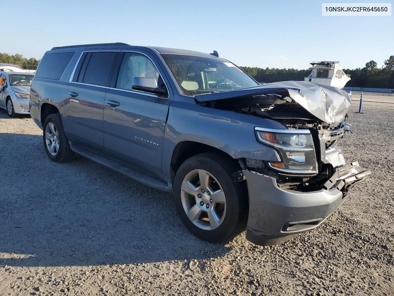 2015 Chevrolet Suburban K1500 Lt VIN: 1GNSKJKC2FR645650 Lot: 76147464