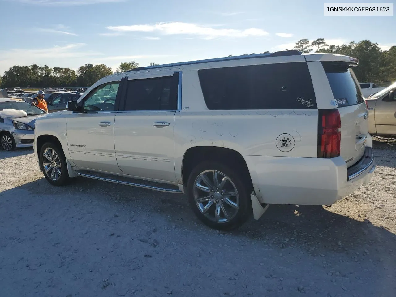 2015 Chevrolet Suburban K1500 Ltz VIN: 1GNSKKKC6FR681623 Lot: 76359984