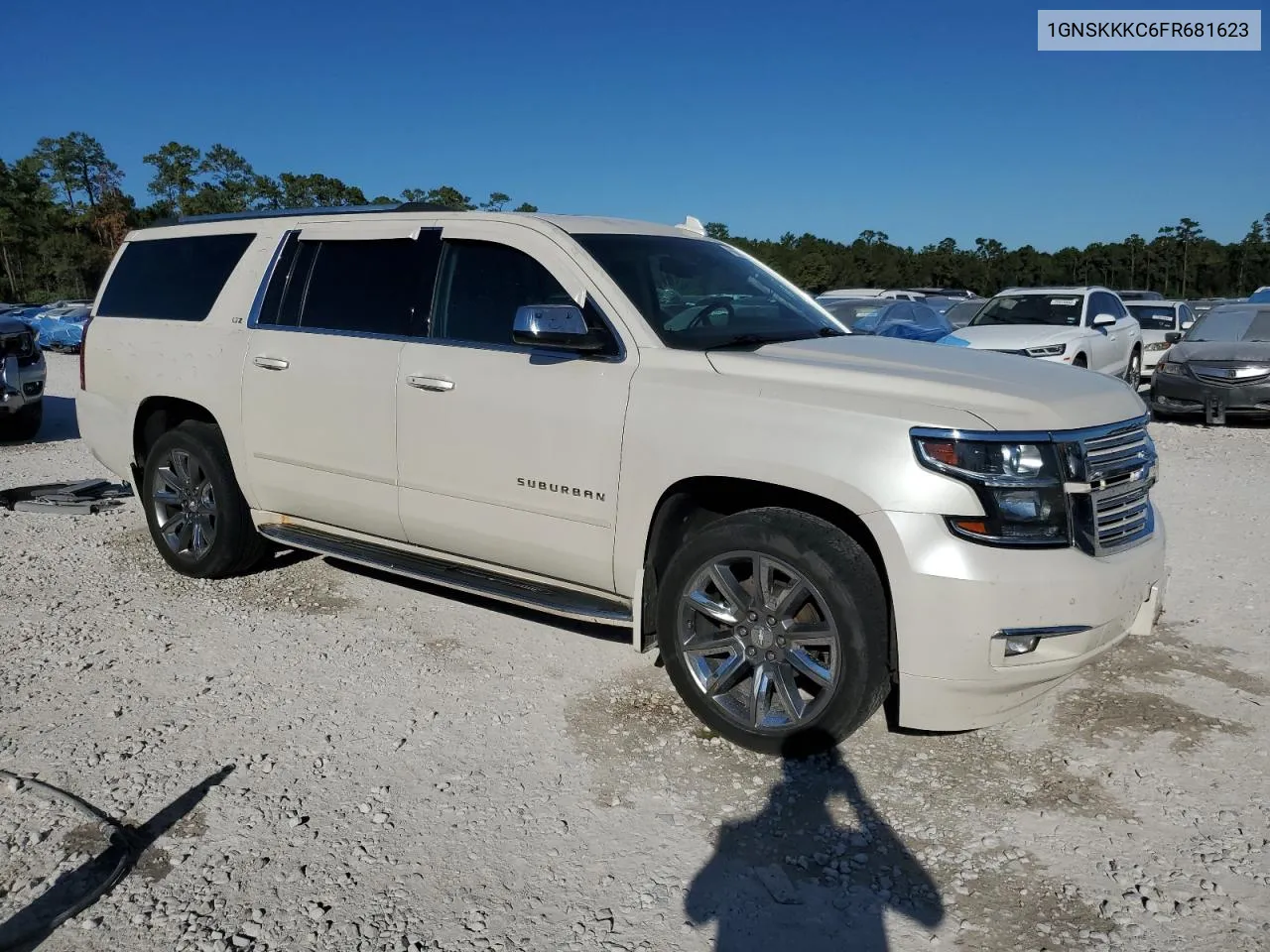 2015 Chevrolet Suburban K1500 Ltz VIN: 1GNSKKKC6FR681623 Lot: 76359984