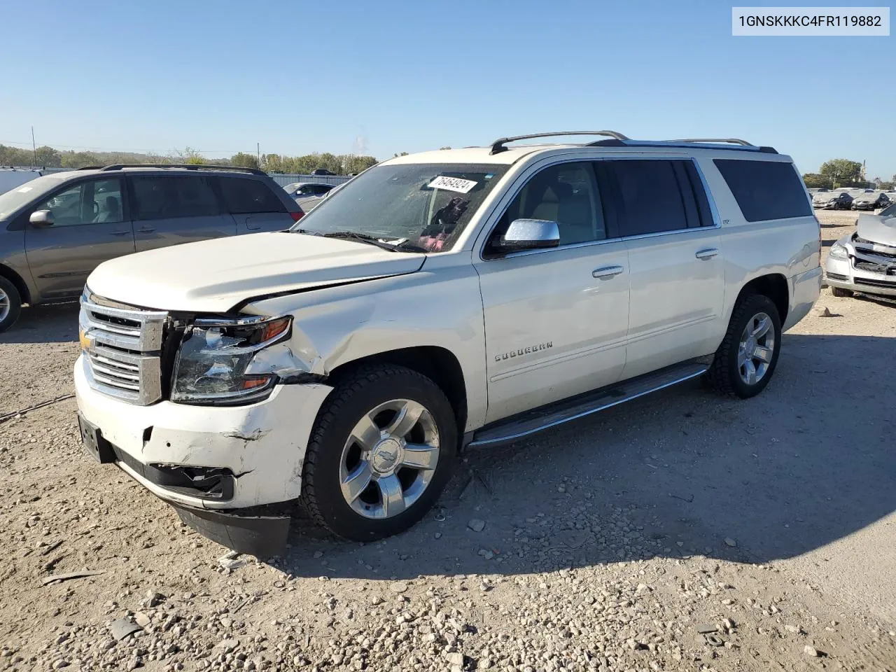 2015 Chevrolet Suburban K1500 Ltz VIN: 1GNSKKKC4FR119882 Lot: 76464924