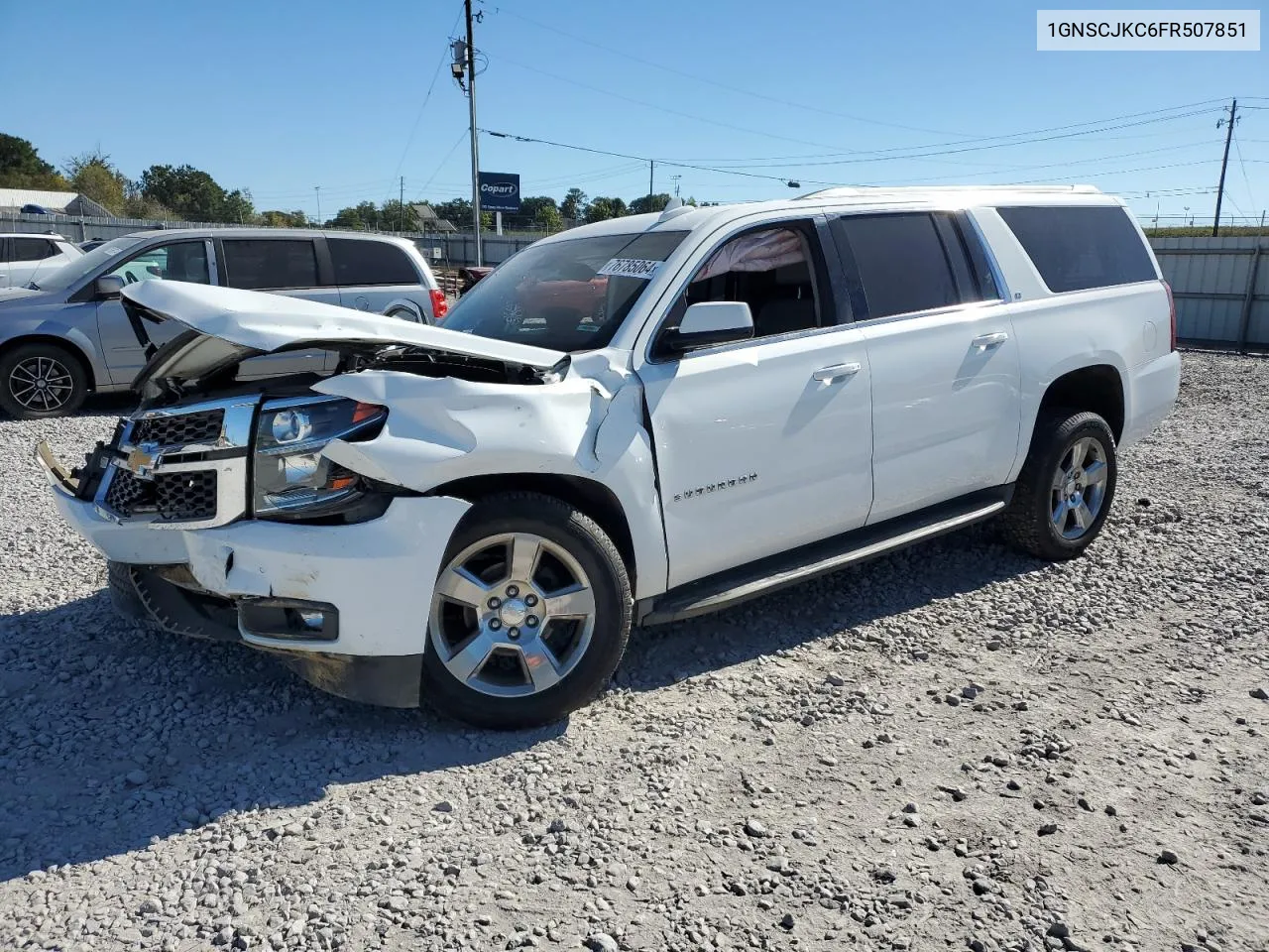 2015 Chevrolet Suburban C1500 Lt VIN: 1GNSCJKC6FR507851 Lot: 76785064