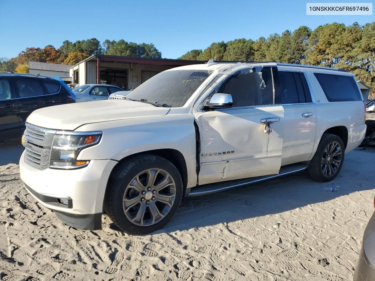 2015 Chevrolet Suburban K1500 Ltz VIN: 1GNSKKKC6FR697496 Lot: 76989554