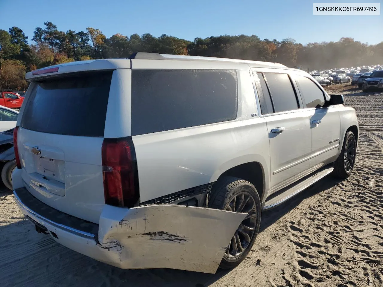 2015 Chevrolet Suburban K1500 Ltz VIN: 1GNSKKKC6FR697496 Lot: 76989554