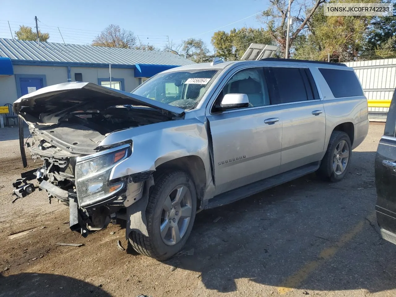 2015 Chevrolet Suburban K1500 Lt VIN: 1GNSKJKC0FR742233 Lot: 77456064