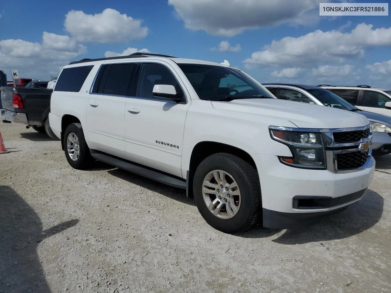 2015 Chevrolet Suburban K1500 Lt VIN: 1GNSKJKC3FR521886 Lot: 77570664