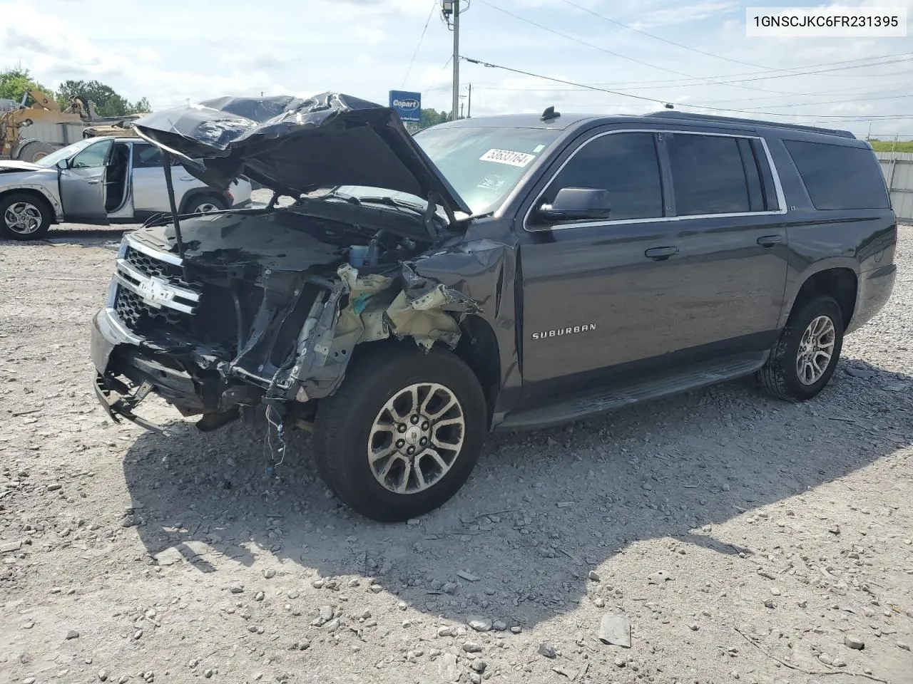 2015 Chevrolet Suburban C1500 Lt VIN: 1GNSCJKC6FR231395 Lot: 77584024