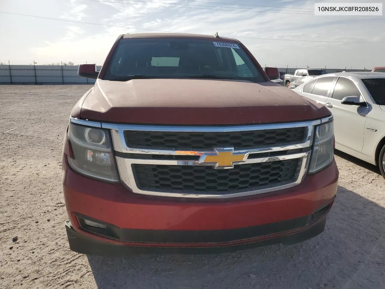 2015 Chevrolet Suburban K1500 Lt VIN: 1GNSKJKC8FR208526 Lot: 78308974