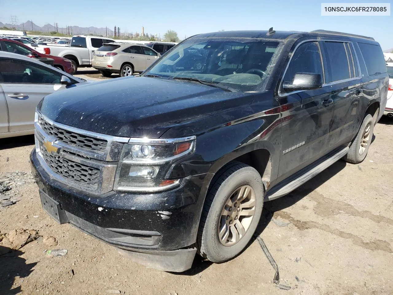 2015 Chevrolet Suburban C1500 Lt VIN: 1GNSCJKC6FR278085 Lot: 78848774