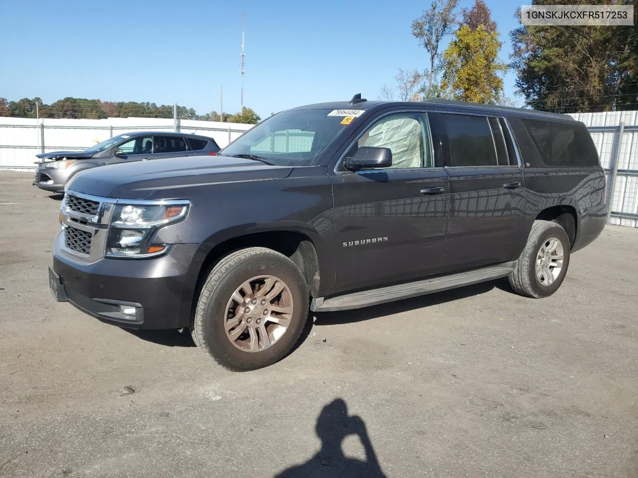 2015 Chevrolet Suburban K1500 Lt VIN: 1GNSKJKCXFR517253 Lot: 78864494