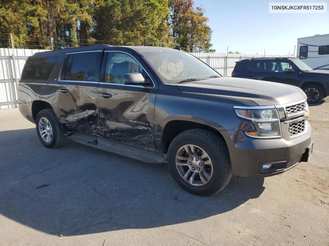 2015 Chevrolet Suburban K1500 Lt VIN: 1GNSKJKCXFR517253 Lot: 78864494