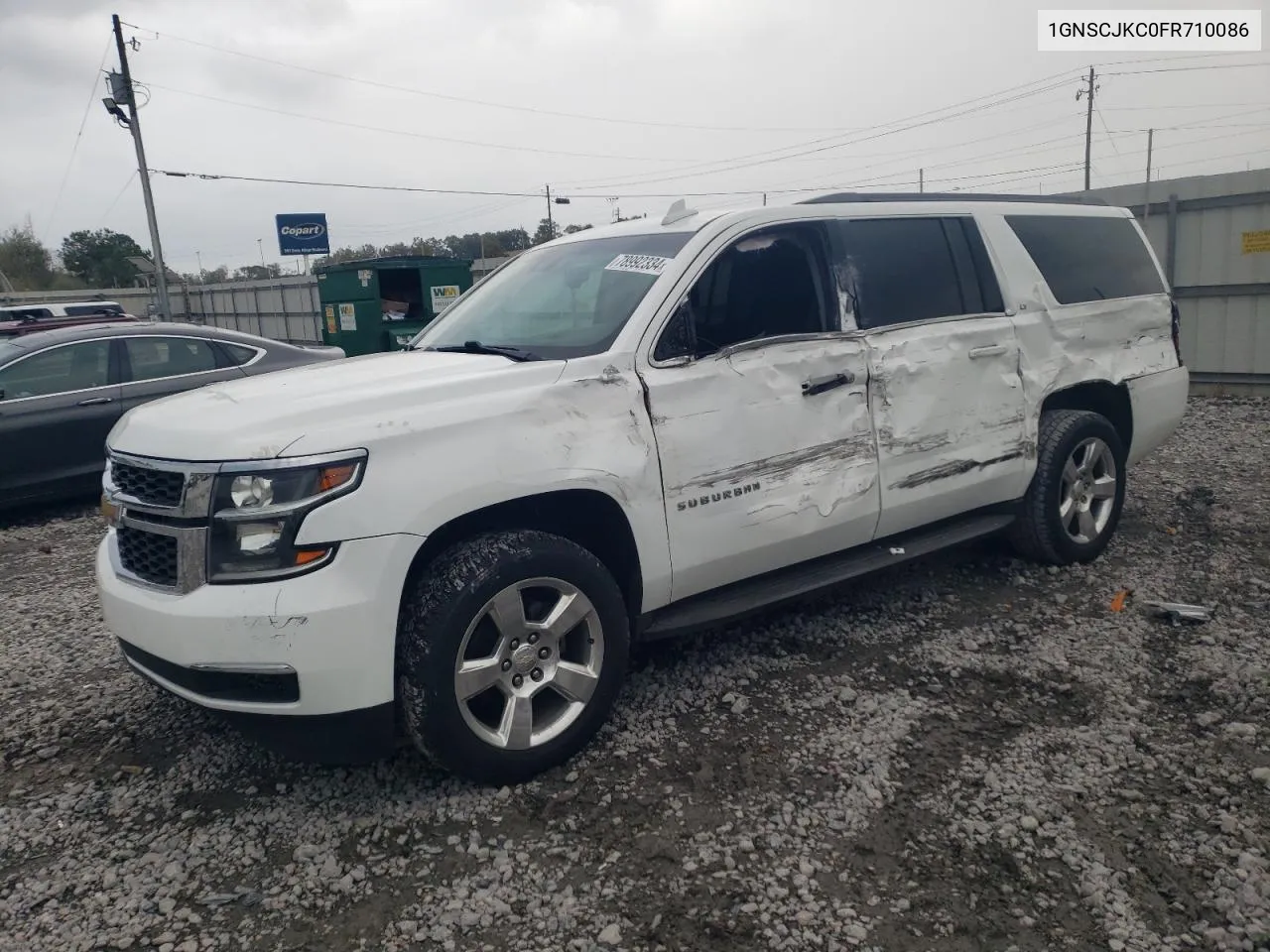 2015 Chevrolet Suburban C1500 Lt VIN: 1GNSCJKC0FR710086 Lot: 78992334