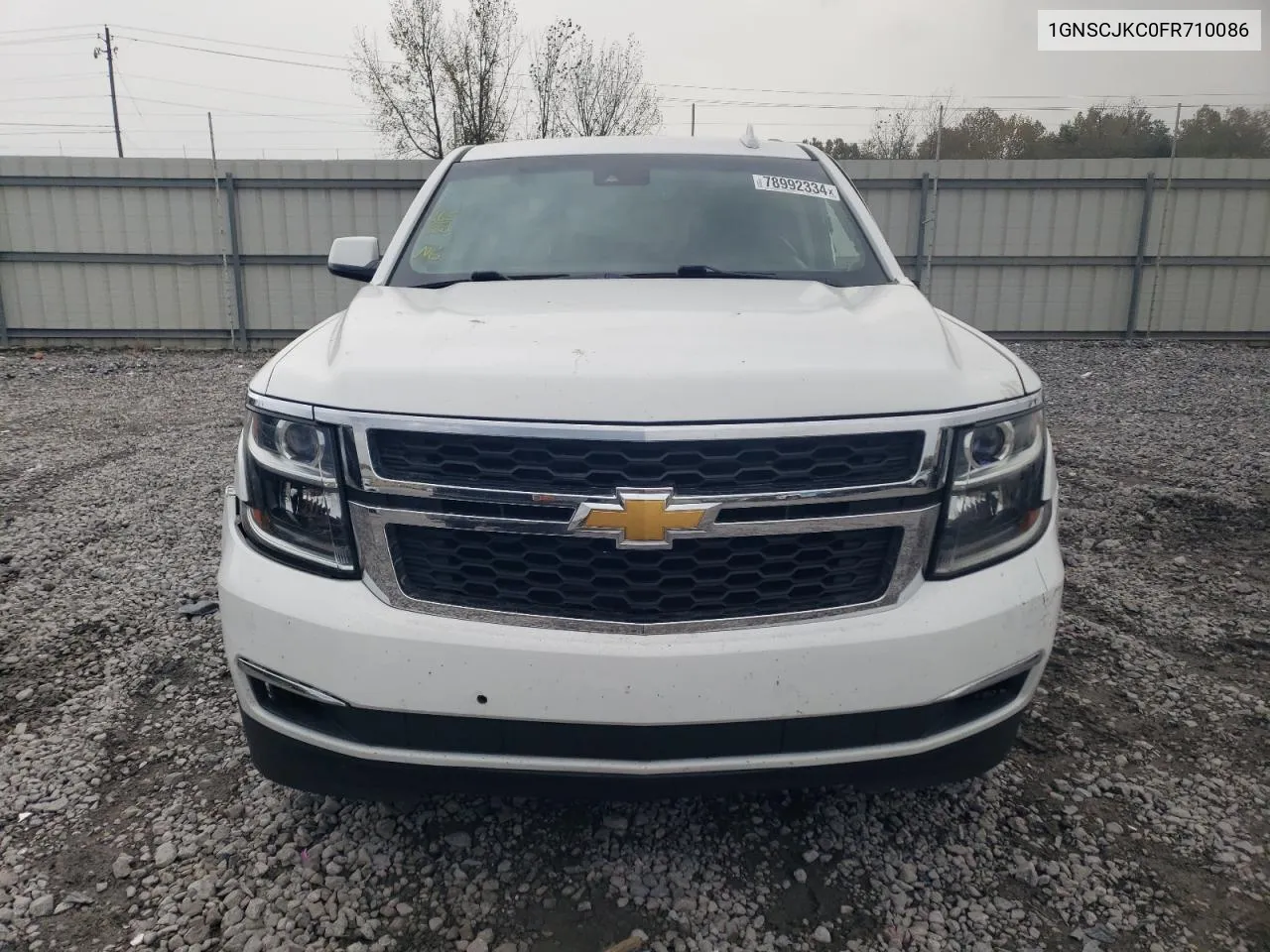 2015 Chevrolet Suburban C1500 Lt VIN: 1GNSCJKC0FR710086 Lot: 78992334