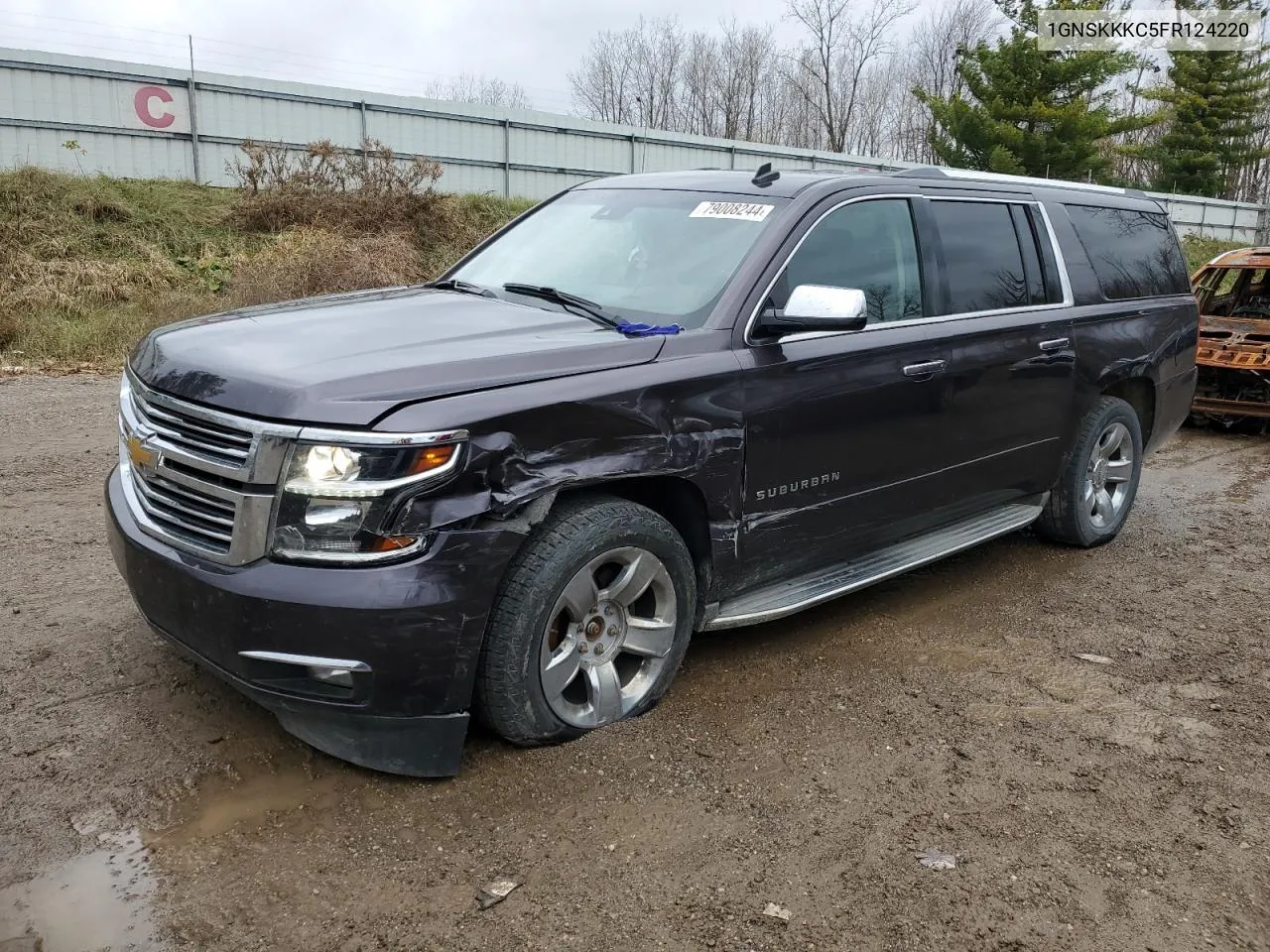 2015 Chevrolet Suburban K1500 Ltz VIN: 1GNSKKKC5FR124220 Lot: 79008244