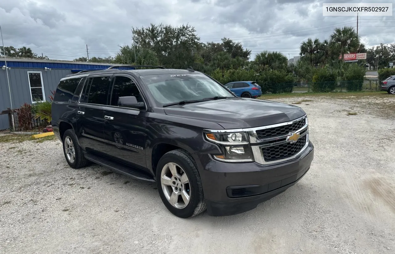 2015 Chevrolet Suburban C1500 Lt VIN: 1GNSCJKCXFR502927 Lot: 79323964