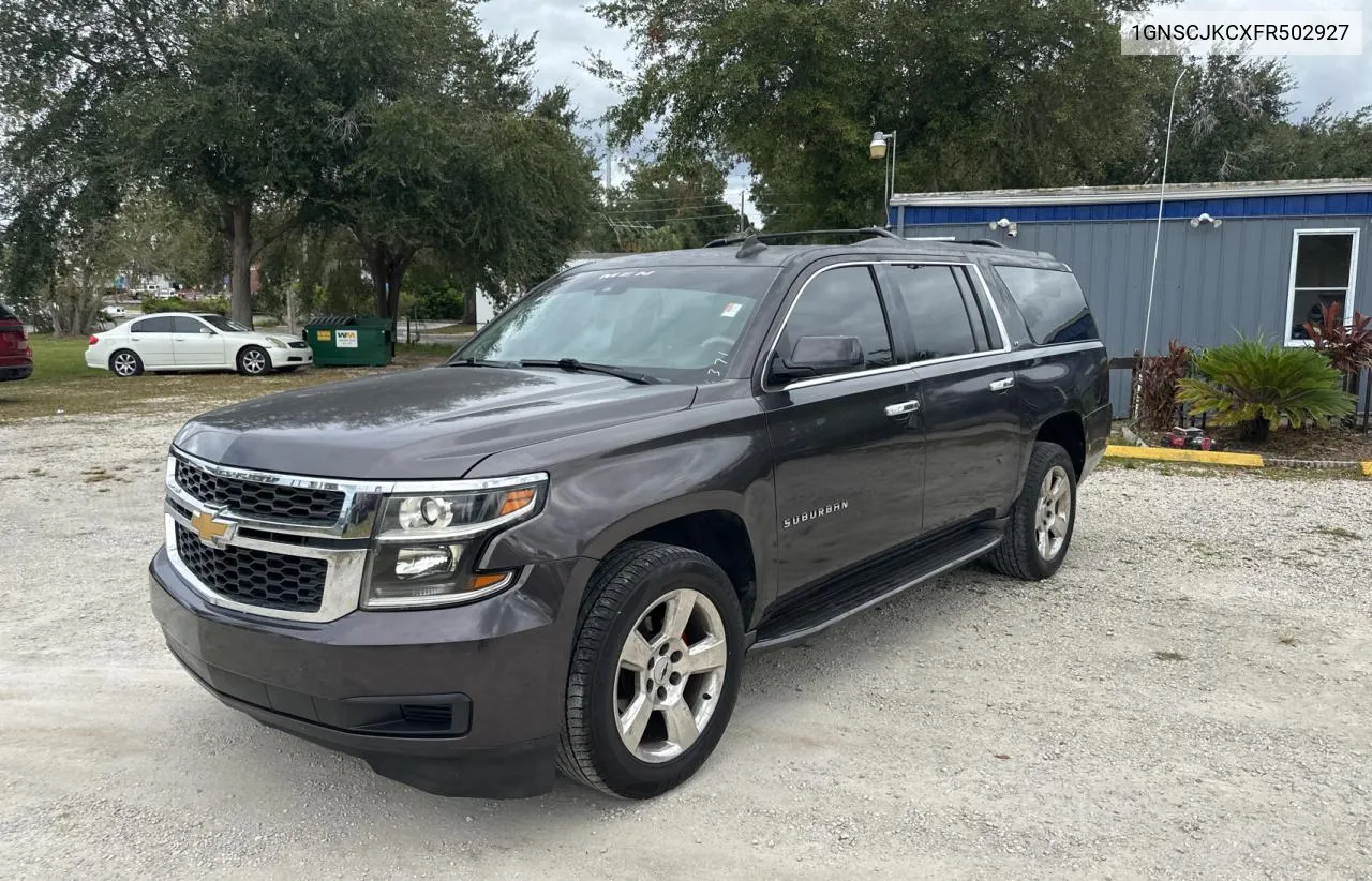 2015 Chevrolet Suburban C1500 Lt VIN: 1GNSCJKCXFR502927 Lot: 79323964