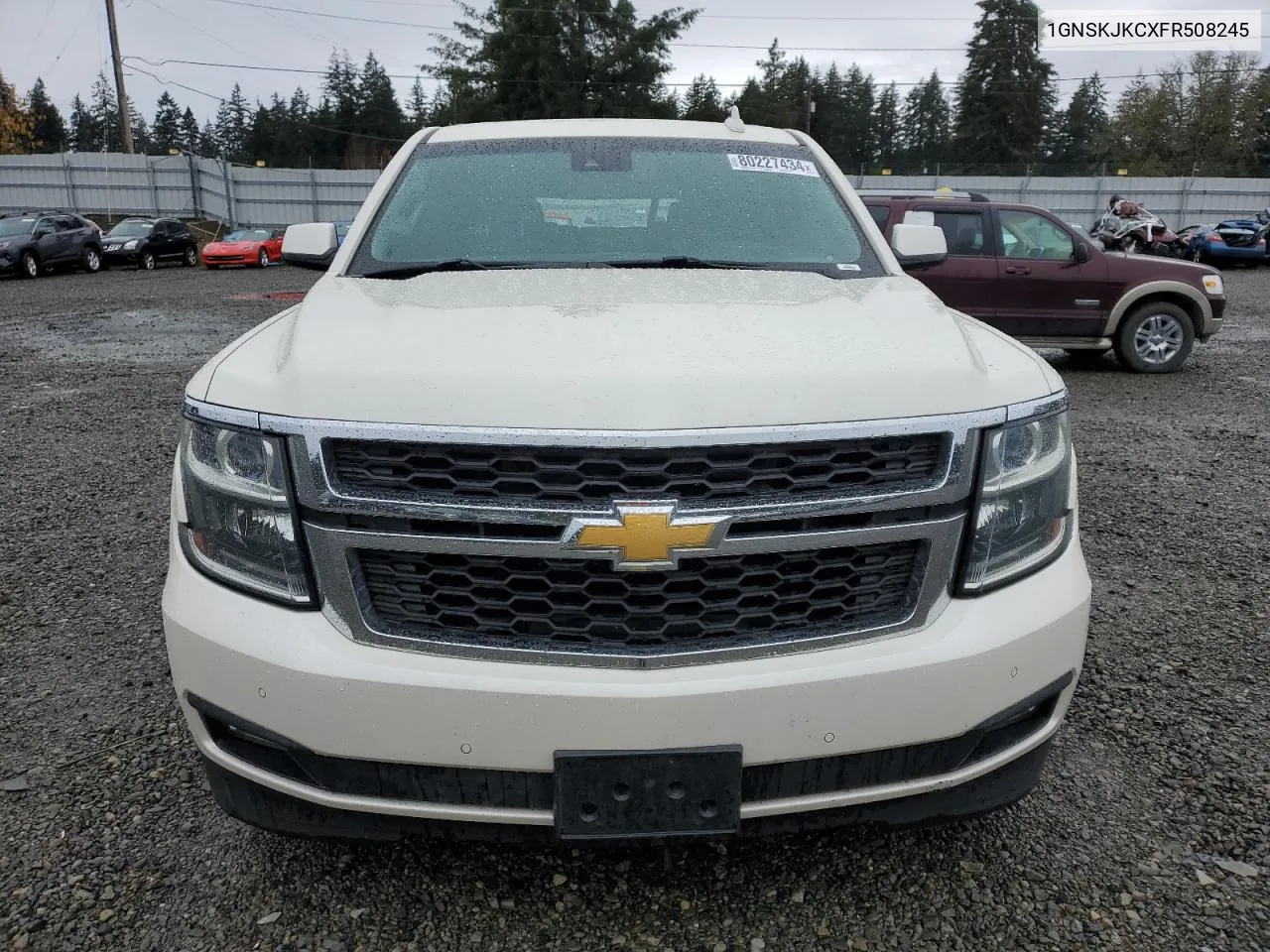 2015 Chevrolet Suburban K1500 Lt VIN: 1GNSKJKCXFR508245 Lot: 80227434