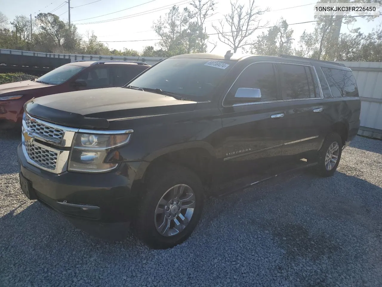 2015 Chevrolet Suburban K1500 Lt VIN: 1GNSKJKC3FR226450 Lot: 80738474