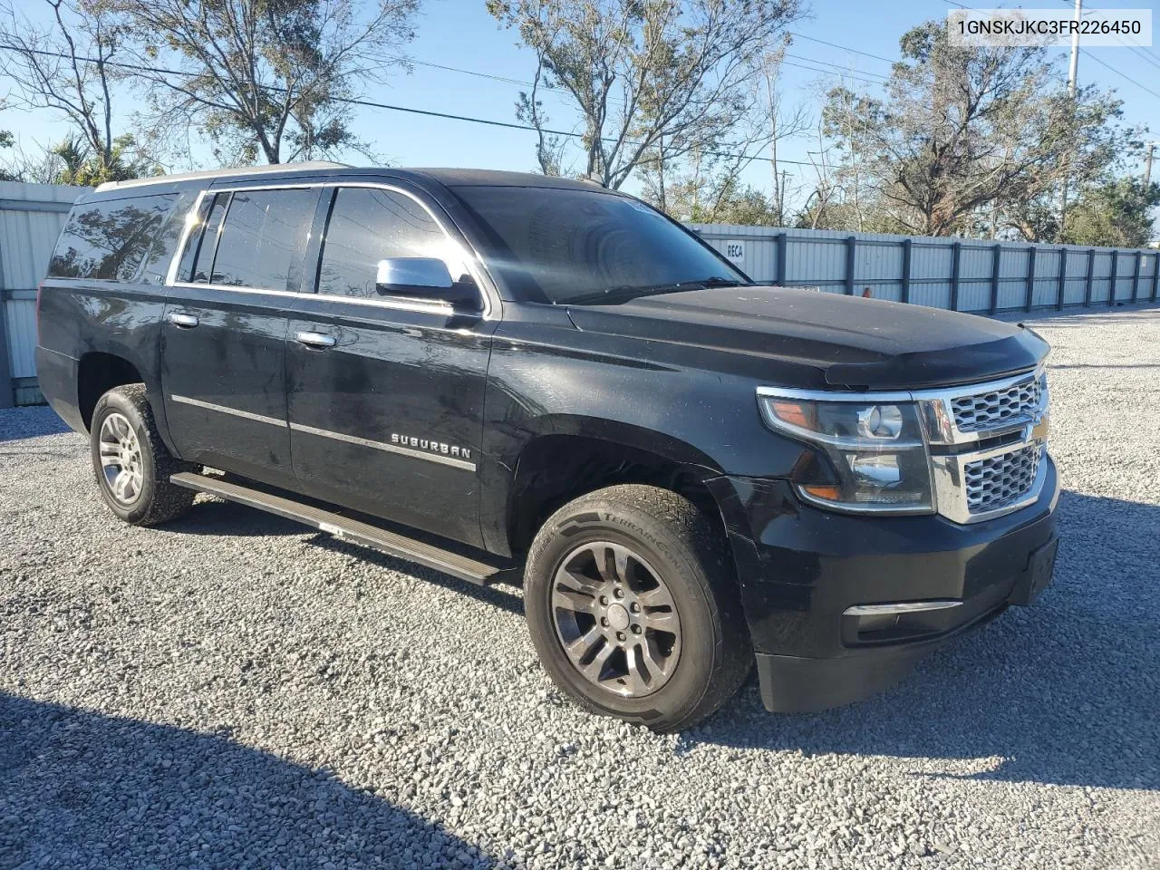 2015 Chevrolet Suburban K1500 Lt VIN: 1GNSKJKC3FR226450 Lot: 80738474