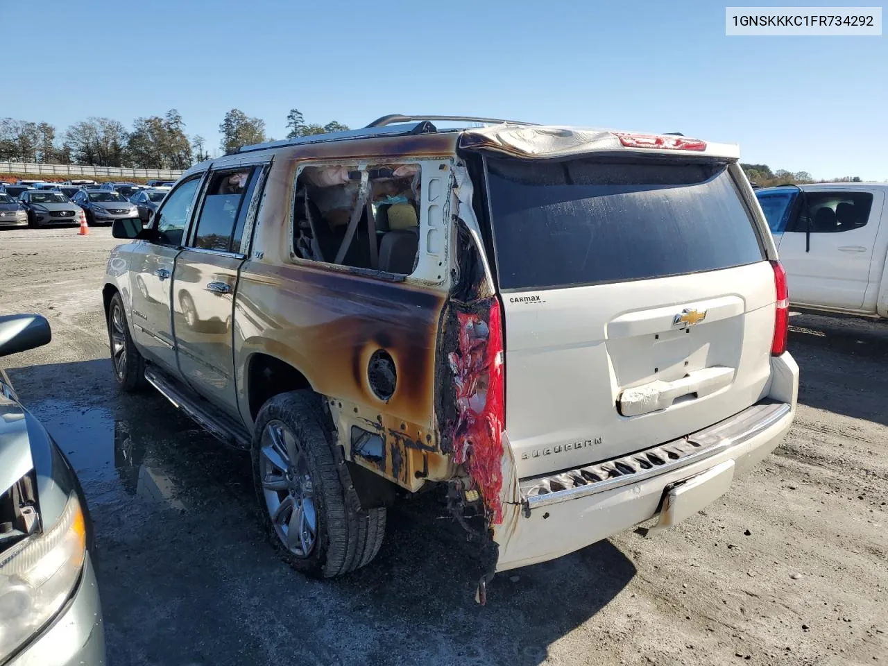 2015 Chevrolet Suburban K1500 Ltz VIN: 1GNSKKKC1FR734292 Lot: 80950874