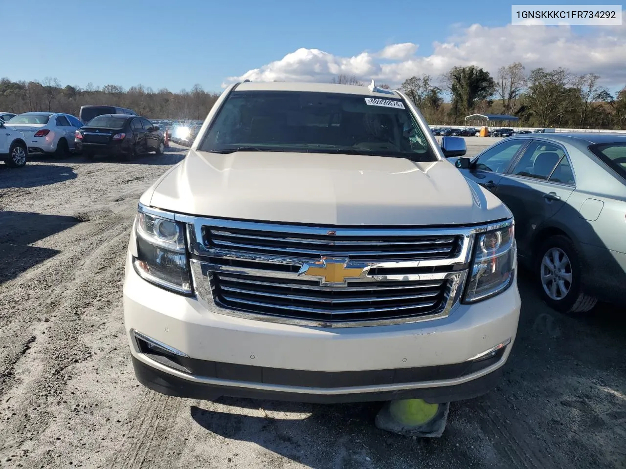 2015 Chevrolet Suburban K1500 Ltz VIN: 1GNSKKKC1FR734292 Lot: 80950874