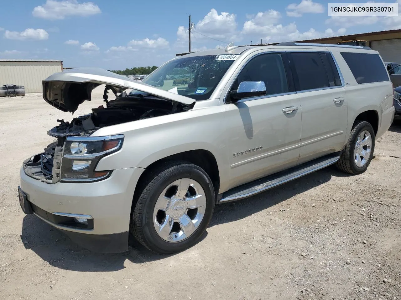 1GNSCJKC9GR330701 2016 Chevrolet Suburban C1500 Ltz