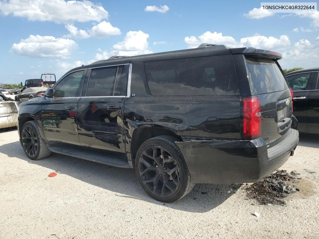 2016 Chevrolet Suburban C1500 Lt VIN: 1GNSCHKC4GR322644 Lot: 67397814