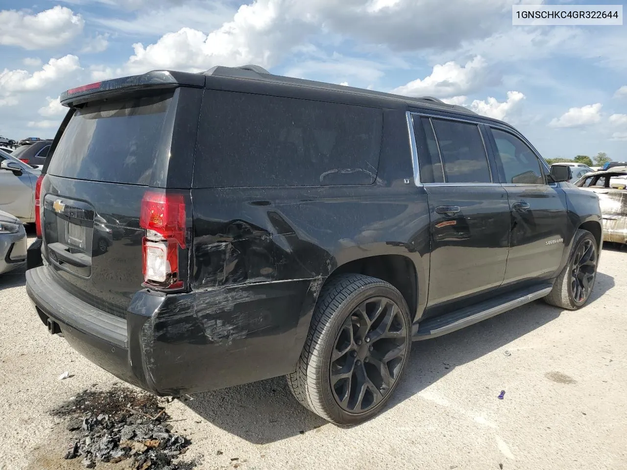 2016 Chevrolet Suburban C1500 Lt VIN: 1GNSCHKC4GR322644 Lot: 67397814