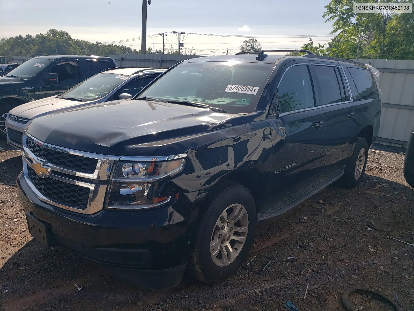 2016 Chevrolet Suburban K1500 Lt VIN: 1GNSKHKC7GR462108 Lot: 67465954