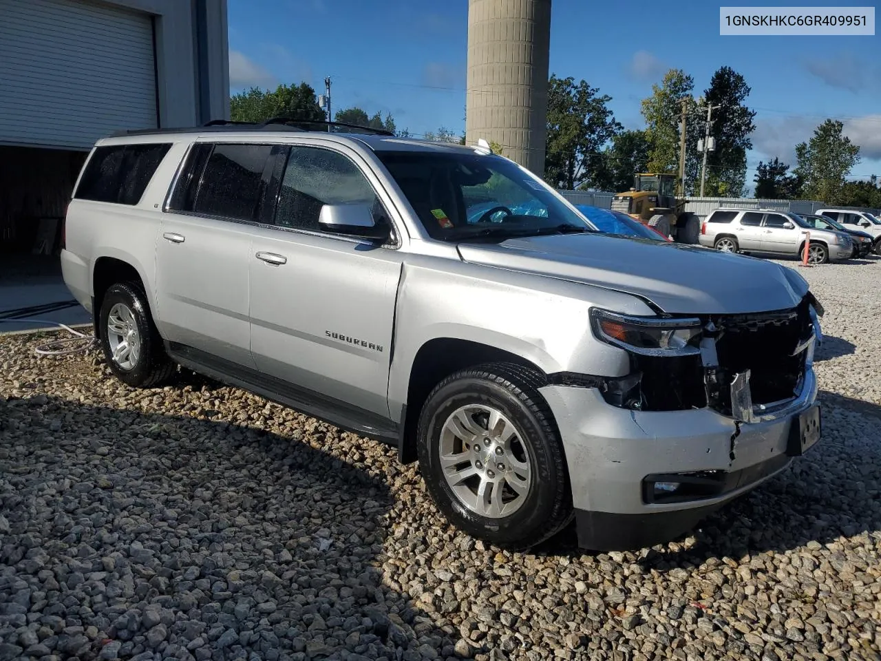 2016 Chevrolet Suburban K1500 Lt VIN: 1GNSKHKC6GR409951 Lot: 70265364