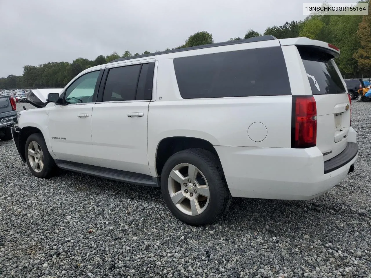 1GNSCHKC9GR155164 2016 Chevrolet Suburban C1500 Lt