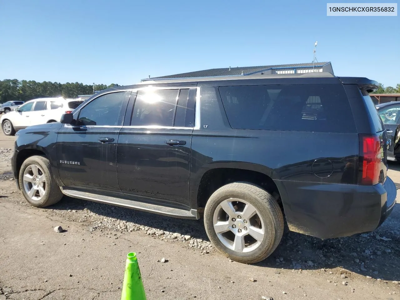 2016 Chevrolet Suburban C1500 Lt VIN: 1GNSCHKCXGR356832 Lot: 72331484