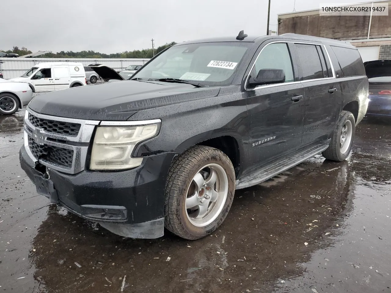 2016 Chevrolet Suburban C1500 Lt VIN: 1GNSCHKCXGR219437 Lot: 72822734