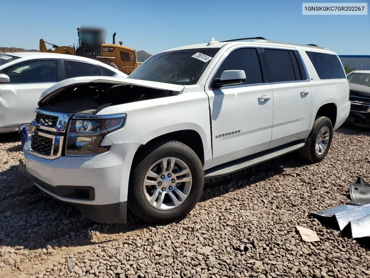 2016 Chevrolet Suburban K1500 Ls VIN: 1GNSKGKC7GR202267 Lot: 72967414