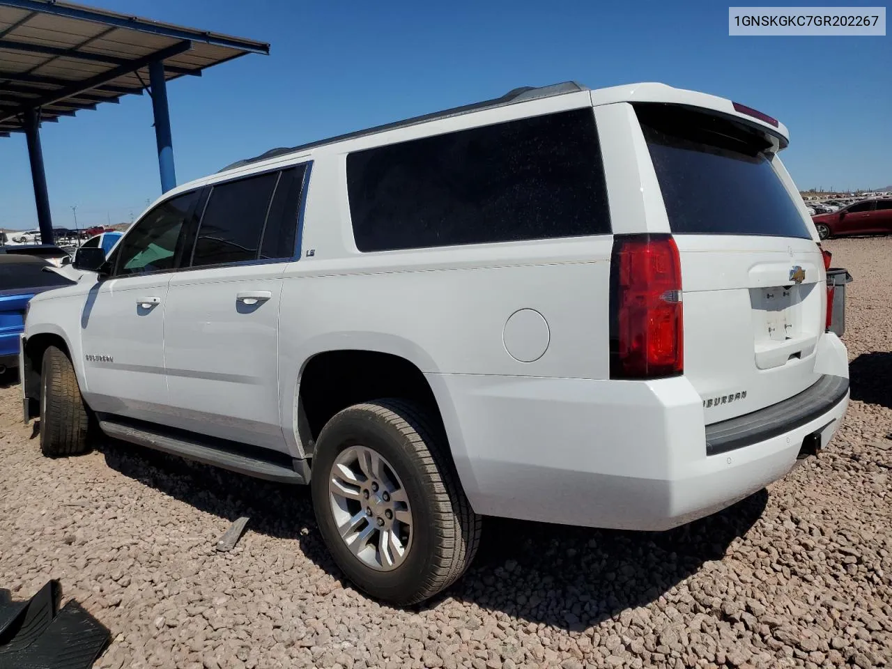 2016 Chevrolet Suburban K1500 Ls VIN: 1GNSKGKC7GR202267 Lot: 72967414