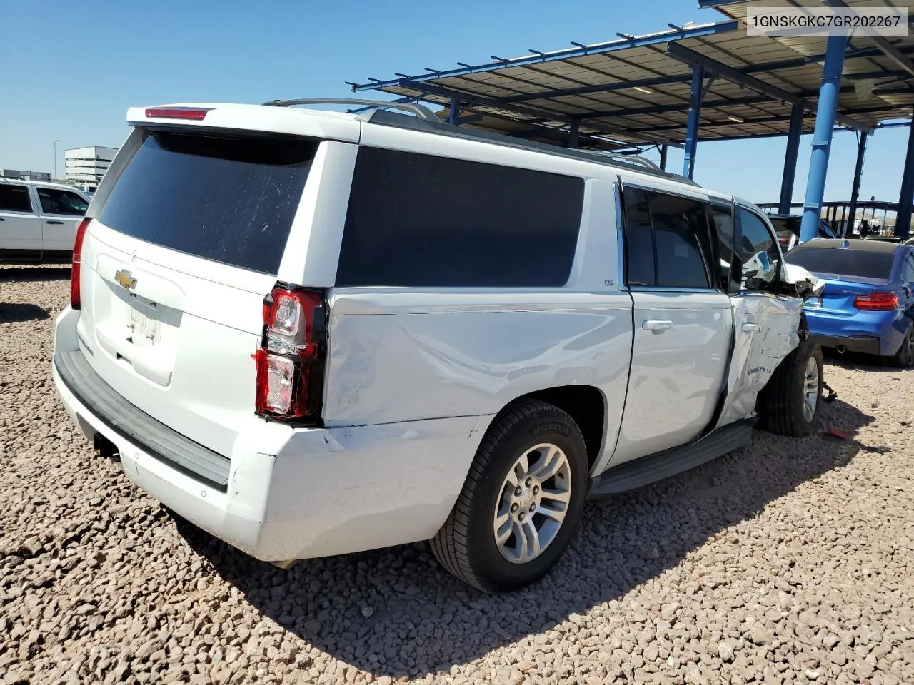 2016 Chevrolet Suburban K1500 Ls VIN: 1GNSKGKC7GR202267 Lot: 72967414