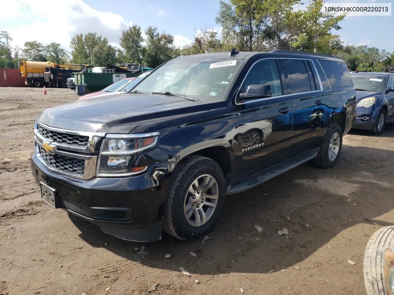 2016 Chevrolet Suburban K1500 Lt VIN: 1GNSKHKC0GR220213 Lot: 74066034