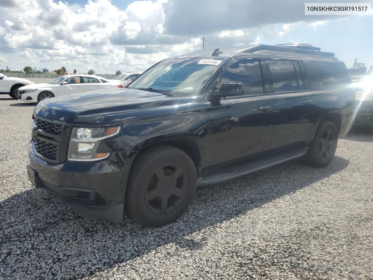 2016 Chevrolet Suburban K1500 Lt VIN: 1GNSKHKC5GR191517 Lot: 74124144