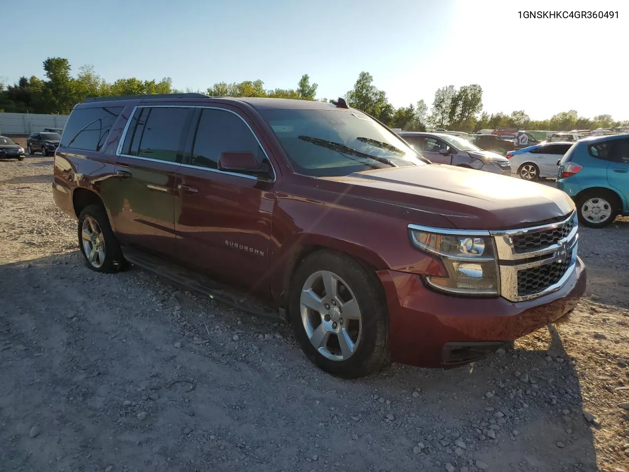 2016 Chevrolet Suburban K1500 Lt VIN: 1GNSKHKC4GR360491 Lot: 74498984