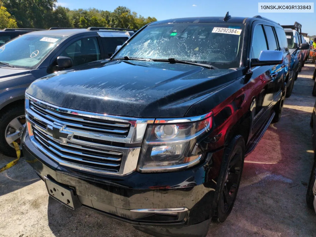 2016 Chevrolet Suburban K1500 Ltz VIN: 1GNSKJKC4GR133843 Lot: 75292384