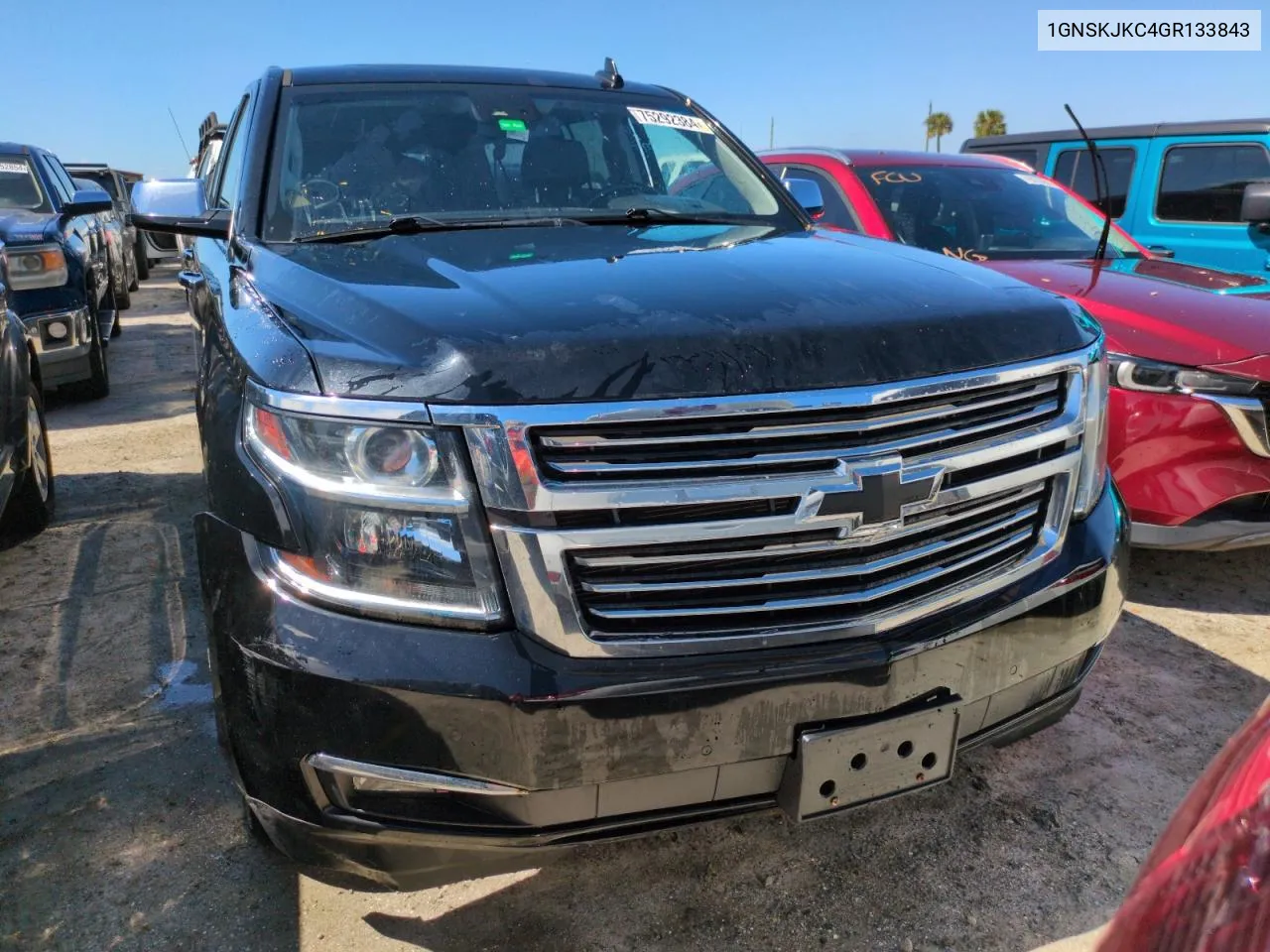 2016 Chevrolet Suburban K1500 Ltz VIN: 1GNSKJKC4GR133843 Lot: 75292384