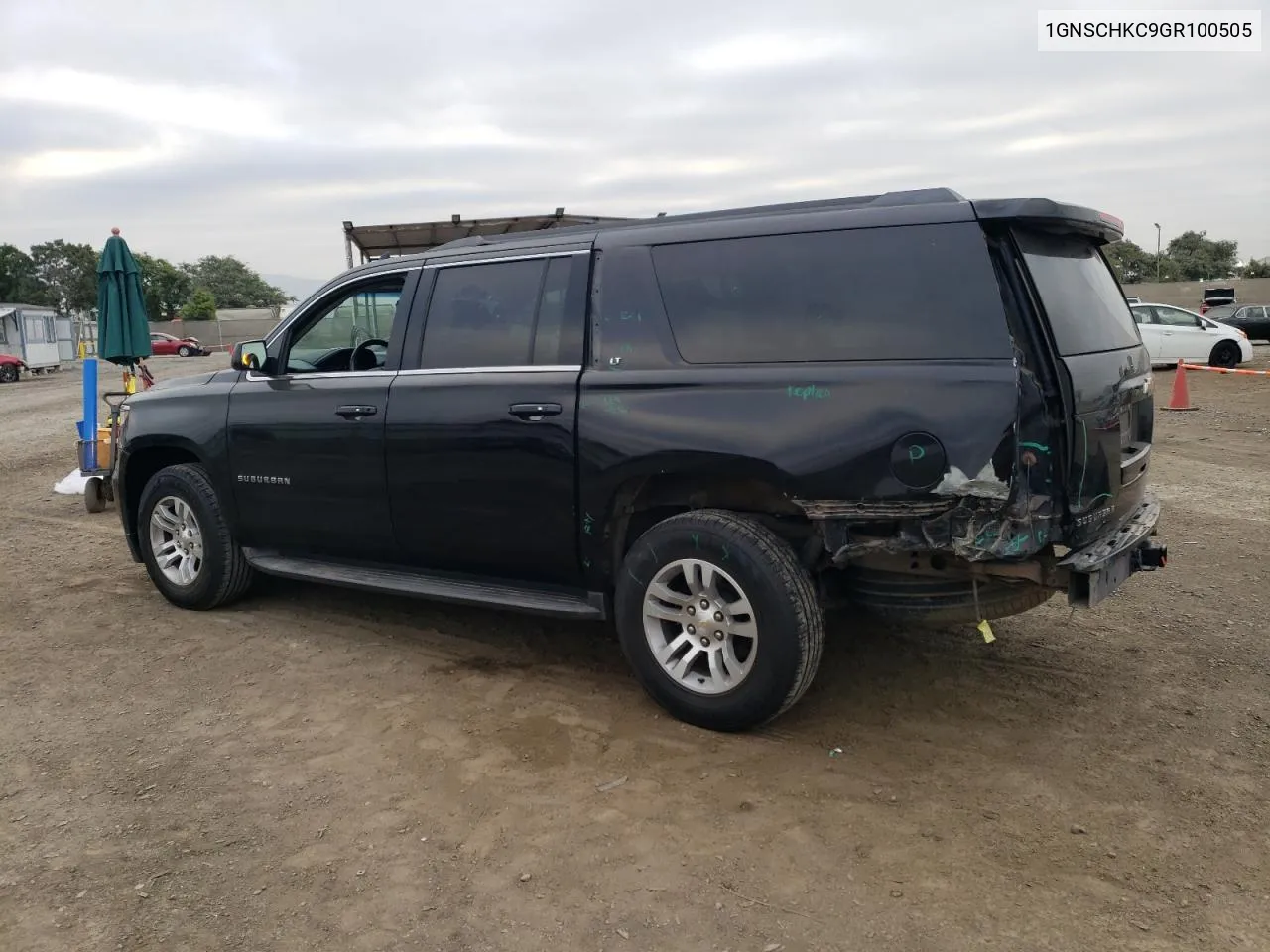 2016 Chevrolet Suburban C1500 Lt VIN: 1GNSCHKC9GR100505 Lot: 75685104