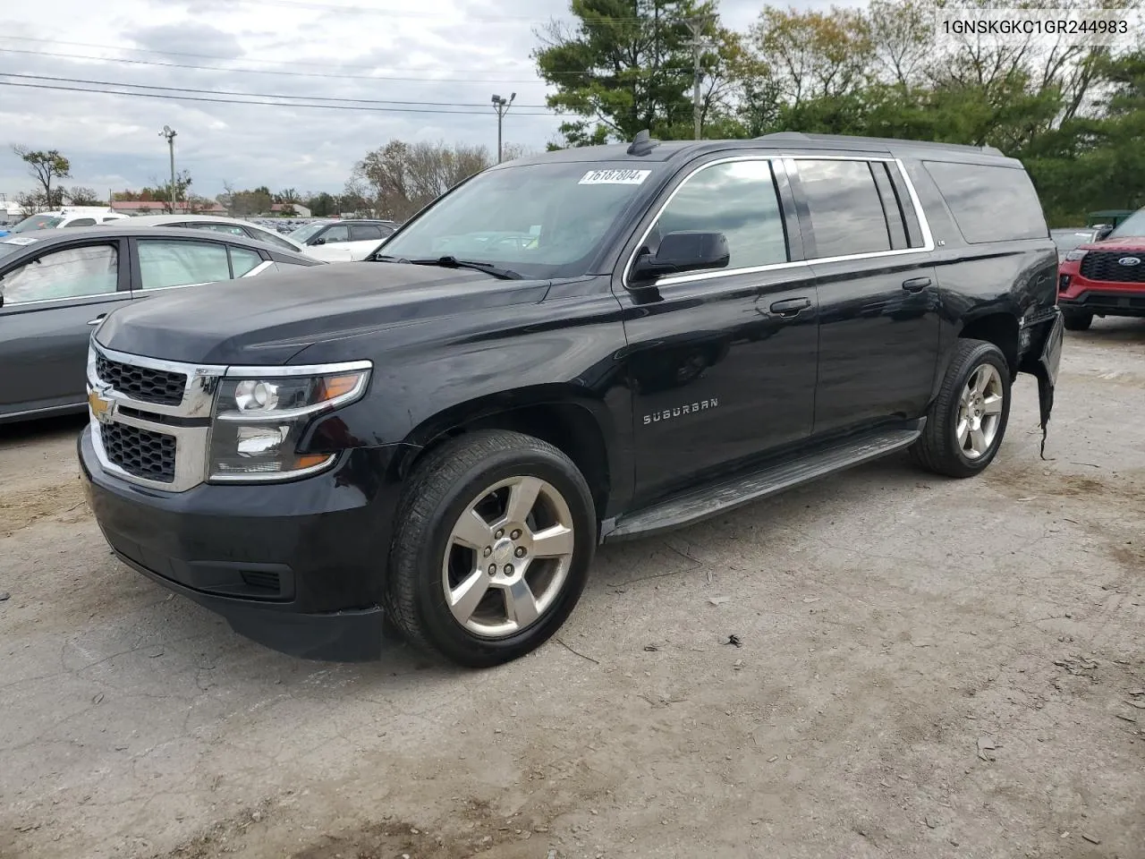 2016 Chevrolet Suburban K1500 Ls VIN: 1GNSKGKC1GR244983 Lot: 76187804