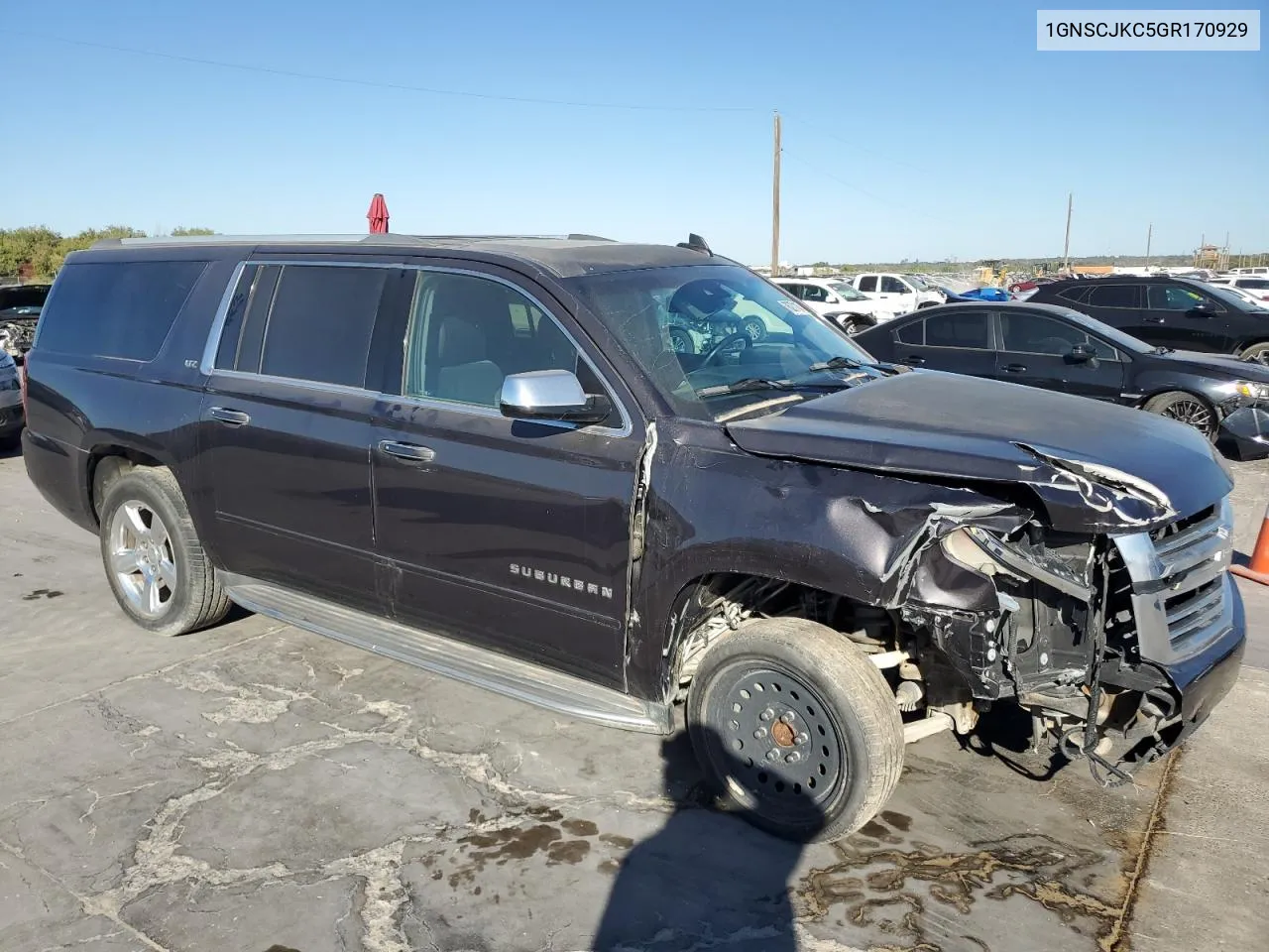 2016 Chevrolet Suburban C1500 Ltz VIN: 1GNSCJKC5GR170929 Lot: 76271164