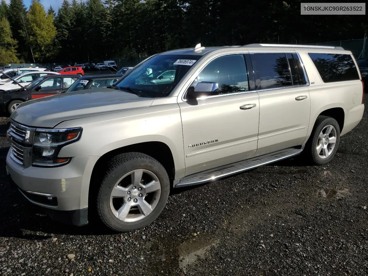 2016 Chevrolet Suburban K1500 Ltz VIN: 1GNSKJKC9GR263522 Lot: 76636974