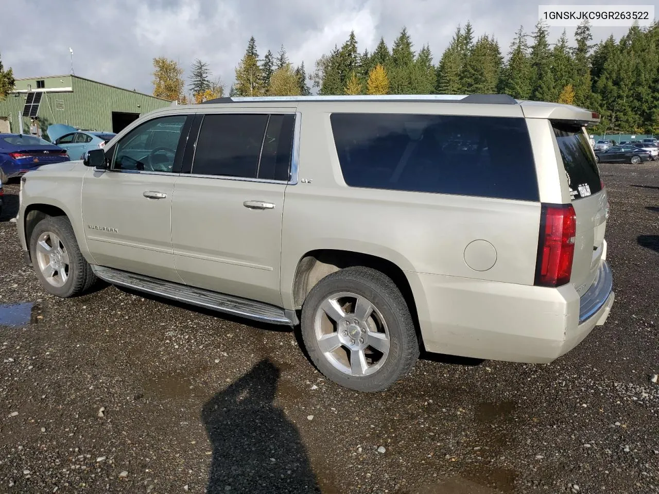 2016 Chevrolet Suburban K1500 Ltz VIN: 1GNSKJKC9GR263522 Lot: 76636974