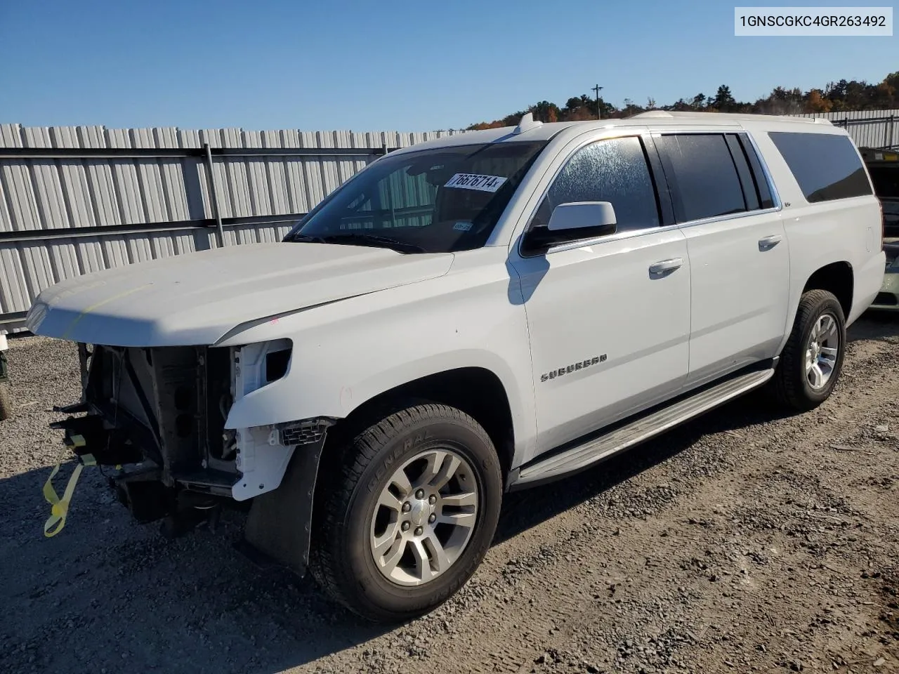 2016 Chevrolet Suburban C1500 Ls VIN: 1GNSCGKC4GR263492 Lot: 76676714