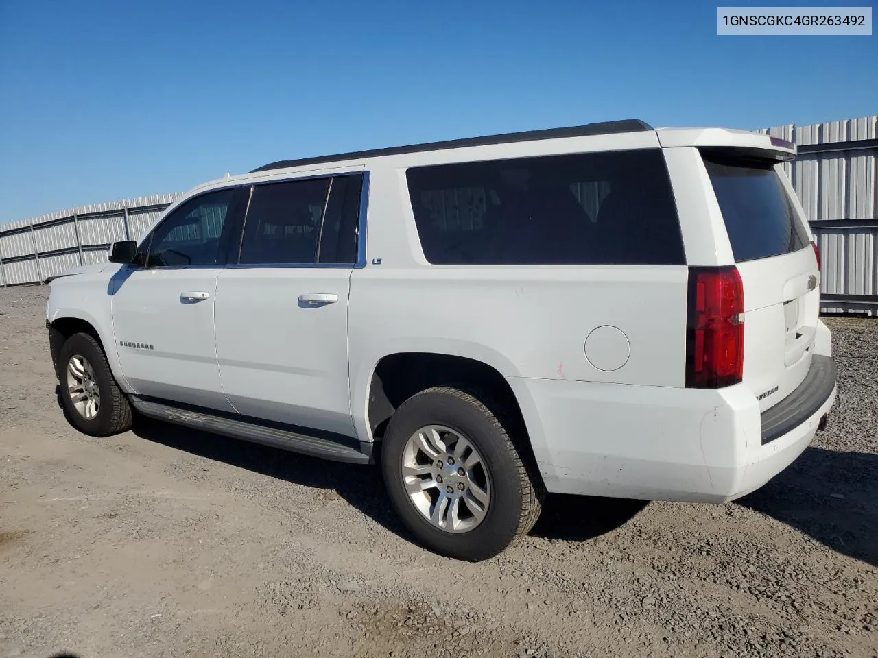 2016 Chevrolet Suburban C1500 Ls VIN: 1GNSCGKC4GR263492 Lot: 76676714